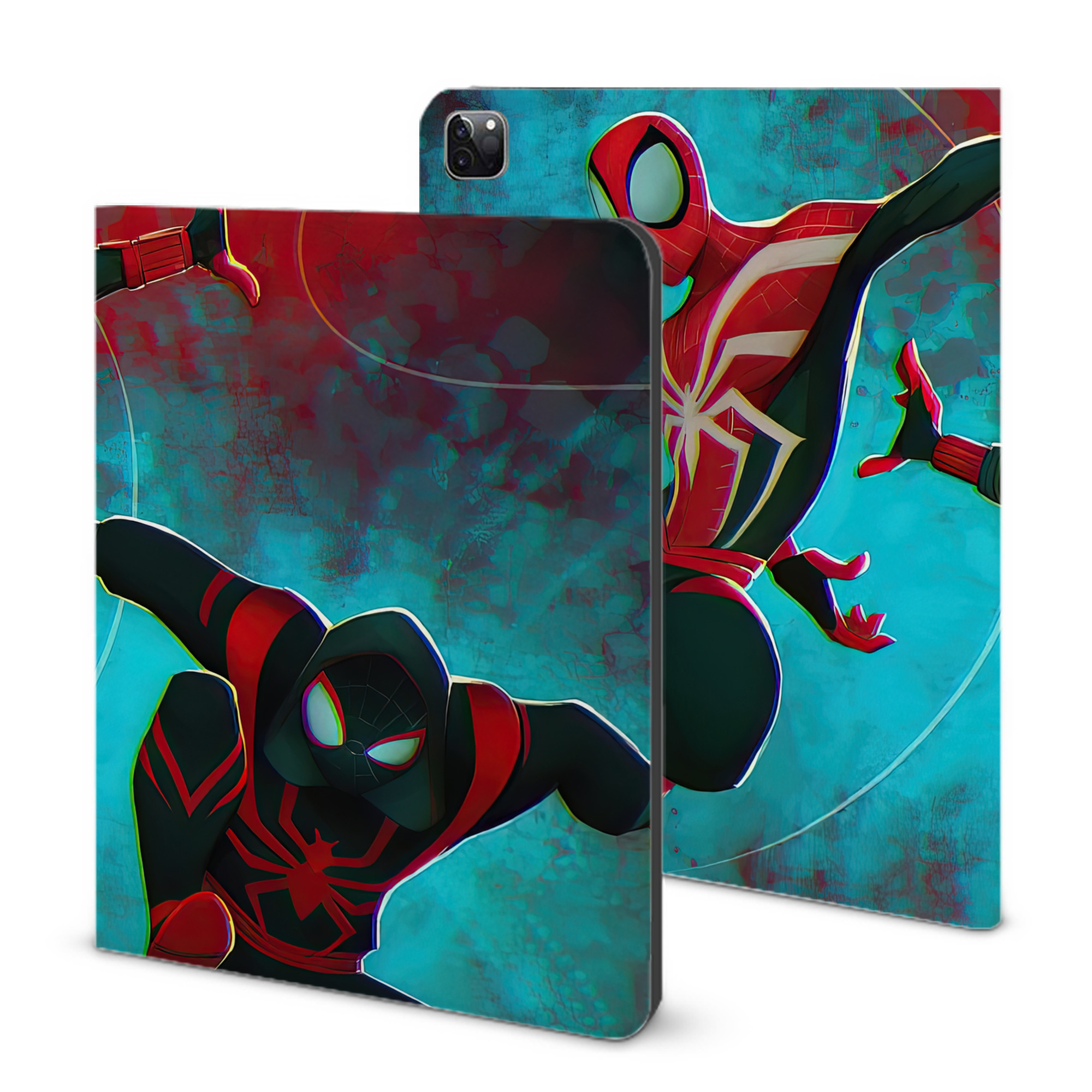 （画像用） Spider Man スパイダーマン IPad ケース ブック型 PUレザー TPU 耐衝撃 軽量 薄型 ペン収納なし 全面保護 IPad 各モデル対応